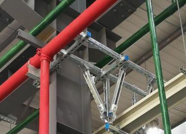 平乡该抗震支架的整体式支吊架结构协调性好